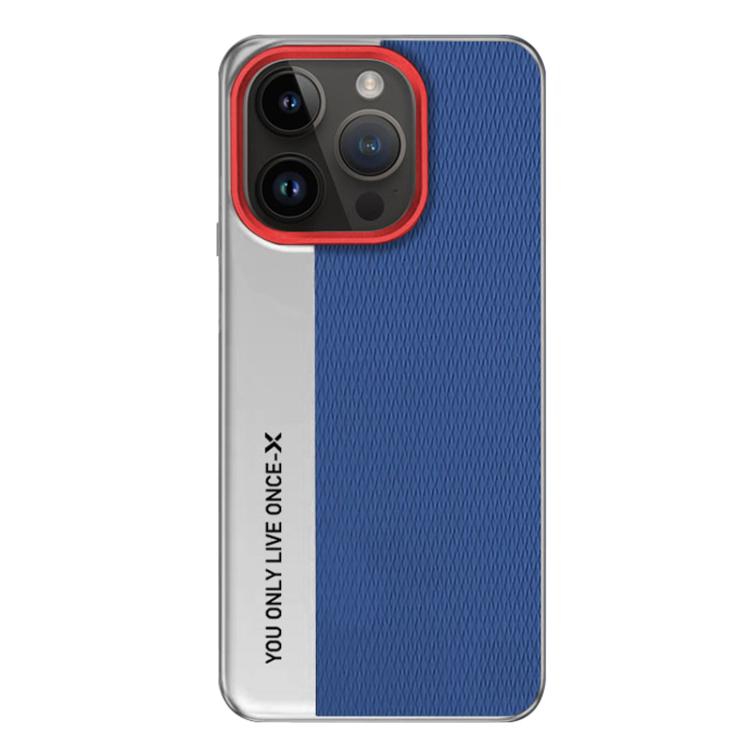 For iPhone 15 Pro Camera Design Diamond Texture Leather PC Phone Case