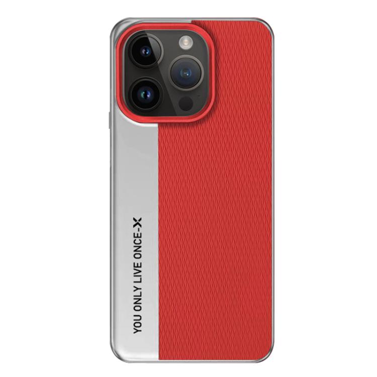 For iPhone 14 Pro Camera Design Diamond Texture Leather PC Phone Case