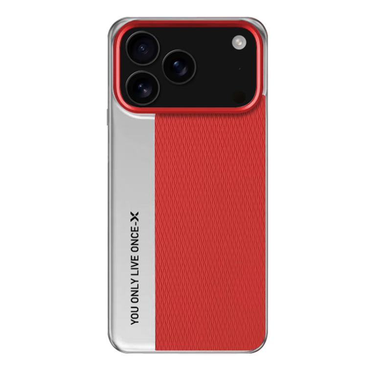 For iPhone 17 Pro Camera Design Diamond Texture Leather PC Phone Case
