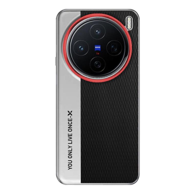 For vivo X200 Camera Design Diamond Texture Leather PC Phone Case