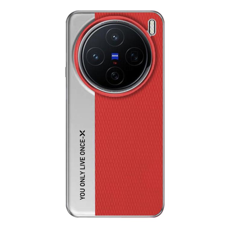 For vivo X200 Camera Design Diamond Texture Leather PC Phone Case