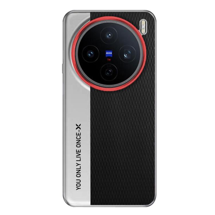 For vivo X200s Camera Design Diamond Texture Leather PC Phone Case