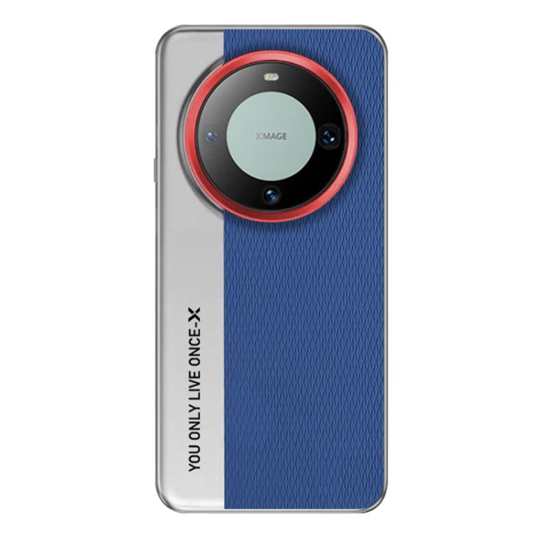 For Huawei Mate 60 Pro Camera Design Diamond Texture Leather PC Phone Case