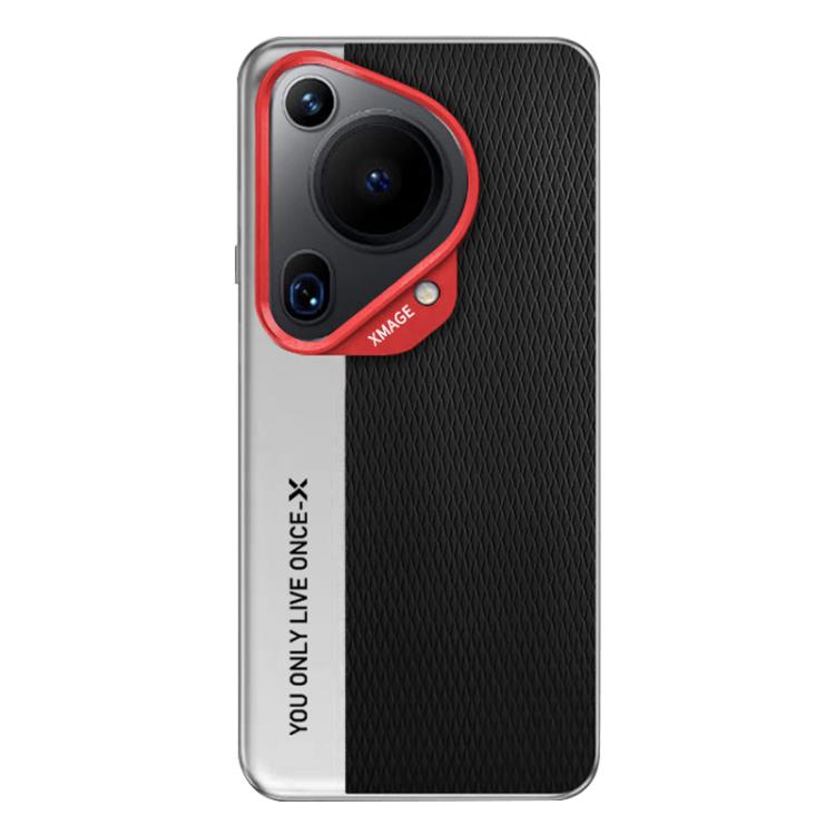 For Huawei Pura 70 Ultra Camera Design Diamond Texture Leather PC Phone Case