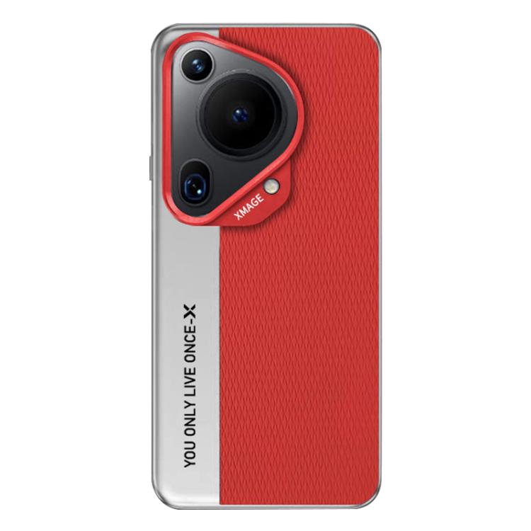 For Huawei Pura 70 Ultra Camera Design Diamond Texture Leather PC Phone Case