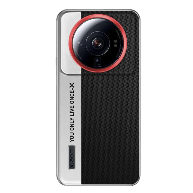 For Xiaomi 12S Ultra Camera Design Diamond Texture Leather PC Phone Case