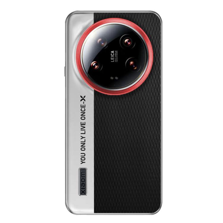 For Xiaomi 14 Ultra Camera Design Diamond Texture Leather PC Phone Case