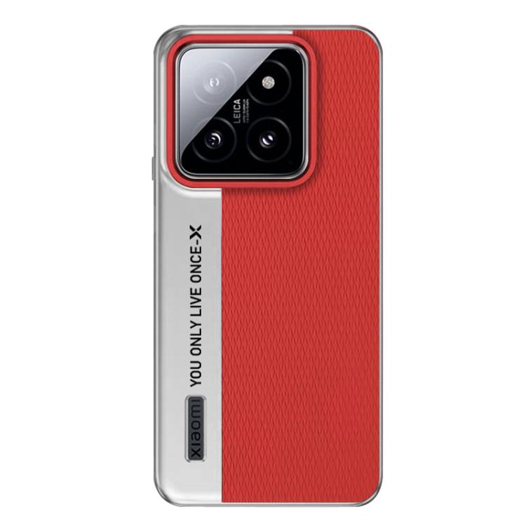 For Xiaomi 14 Camera Design Diamond Texture Leather PC Phone Case