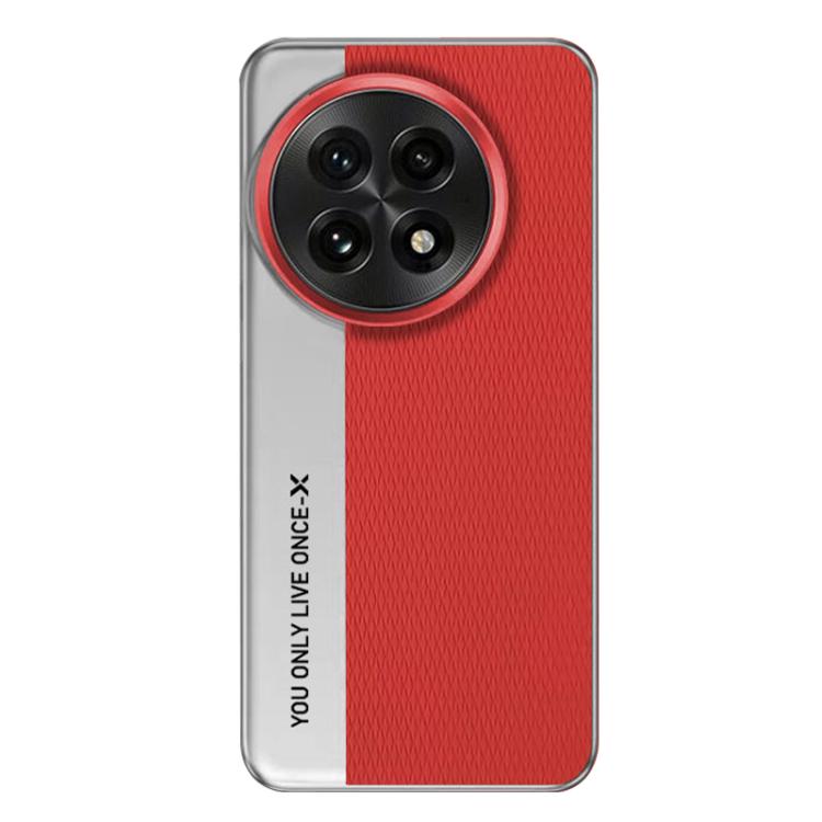 For OnePlus 13 Camera Design Diamond Texture Leather PC Phone Case