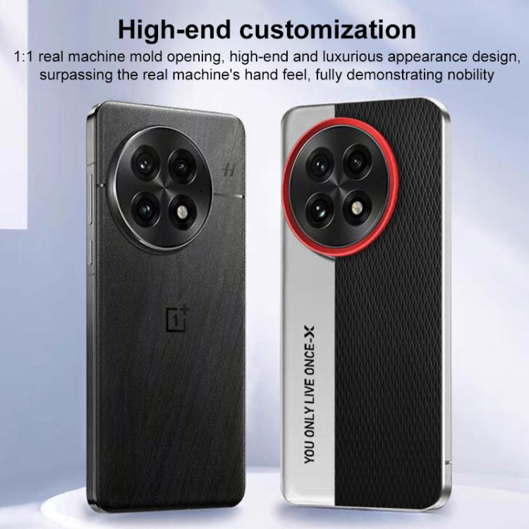 For OnePlus 13T Camera Design Diamond Texture Leather PC Phone Case