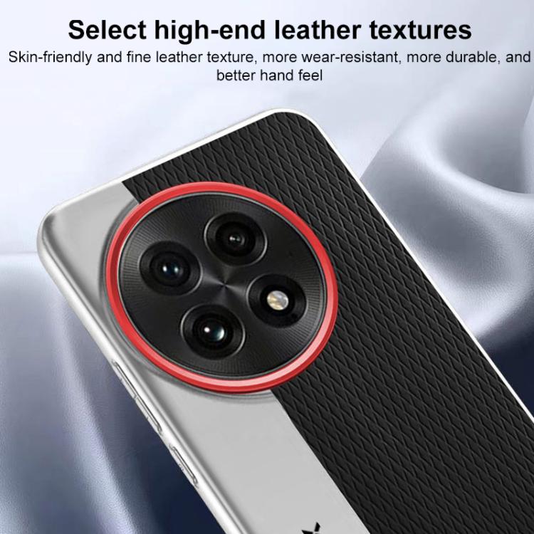 For OnePlus 13T Camera Design Diamond Texture Leather PC Phone Case