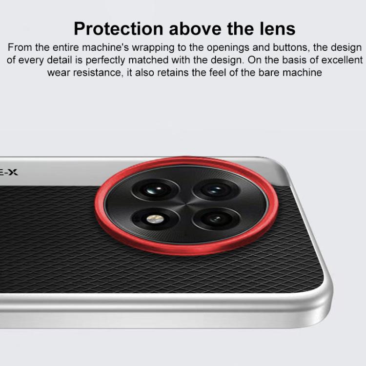 For OnePlus 13T Camera Design Diamond Texture Leather PC Phone Case
