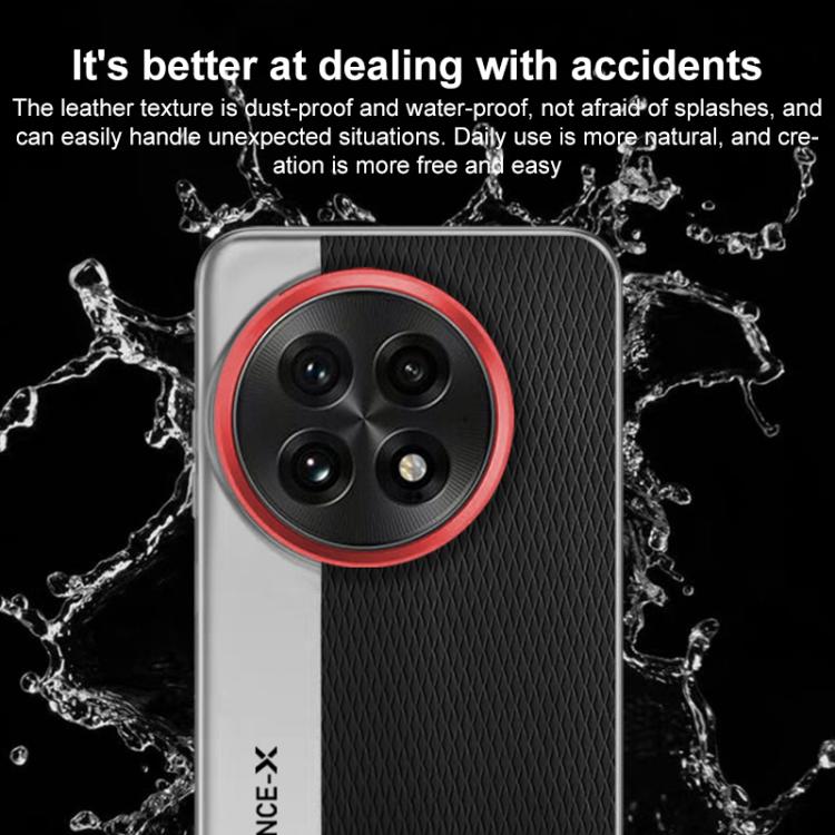 For OnePlus 13 Camera Design Diamond Texture Leather PC Phone Case