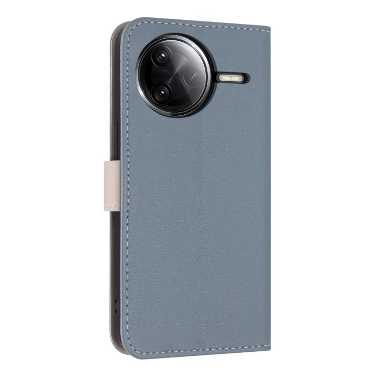 For Redmi K80 Pro / Poco F7 Pro Metal Bow Leather Phone Case with Hand Strap