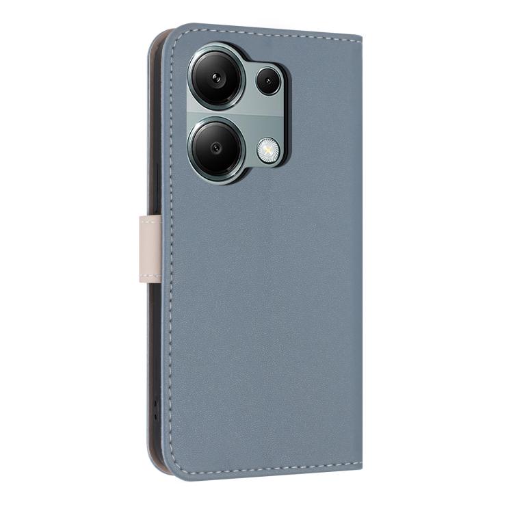 For Redmi Note 13 Pro 4G Global Metal Bow Leather Phone Case with Hand Strap
