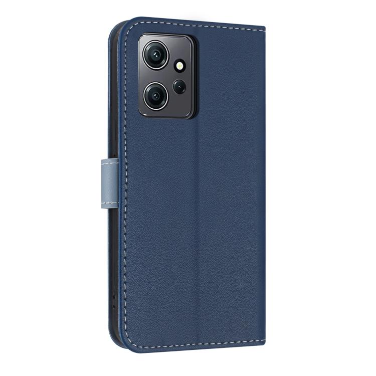 For Redmi Note 12 4G Metal Bow Leather Phone Case with Hand Strap