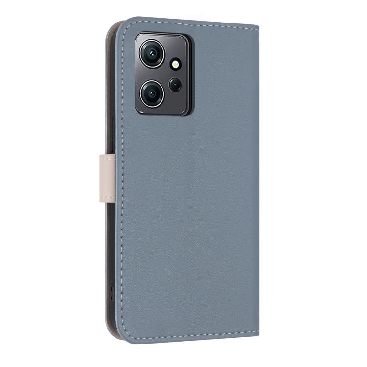 For Redmi Note 12 4G Metal Bow Leather Phone Case with Hand Strap
