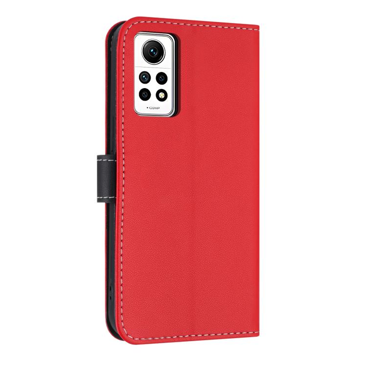 For Redmi Note 12 Pro 4G Global Metal Bow Leather Phone Case with Hand Strap