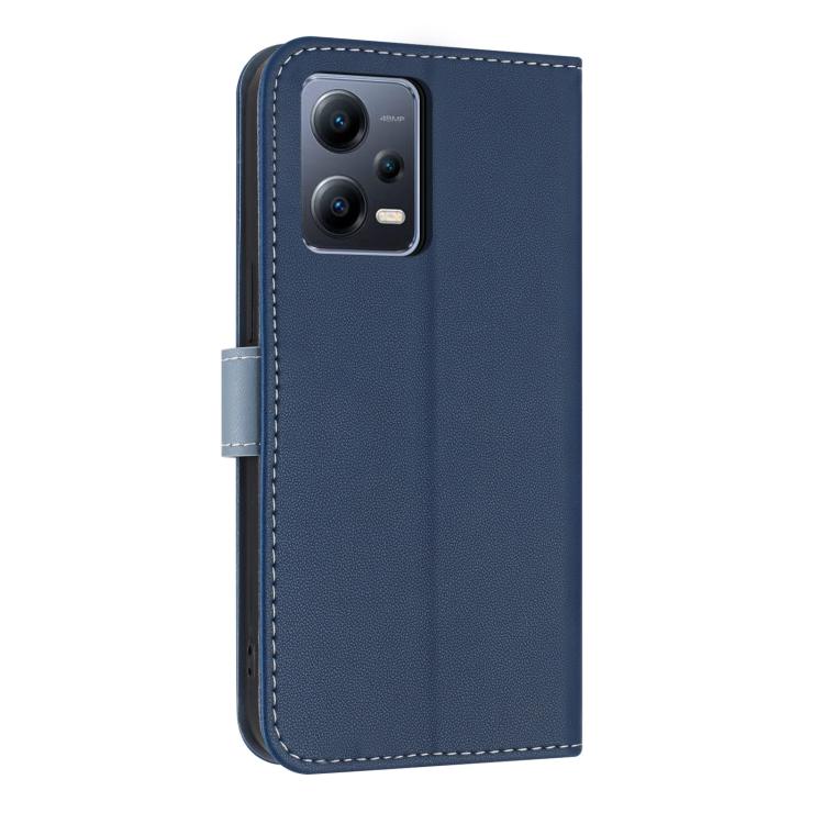 For Redmi Note 12 Pro 5G Metal Bow Leather Phone Case with Hand Strap