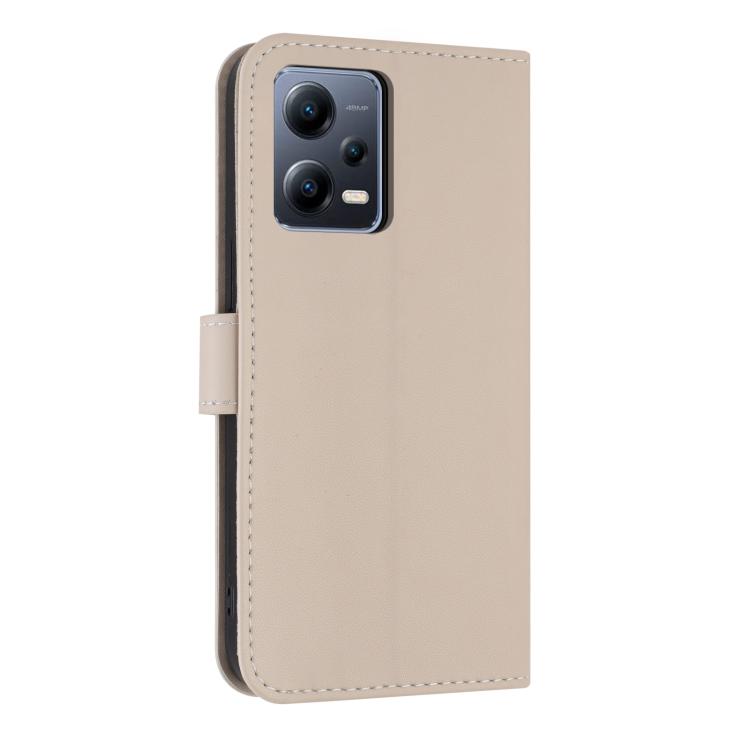 For Redmi Note 12 Pro 5G Metal Bow Leather Phone Case with Hand Strap