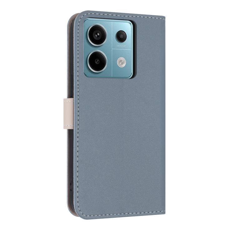 For Redmi Note 13 Pro 5G / Poco X6 Metal Bow Leather Phone Case with Hand Strap