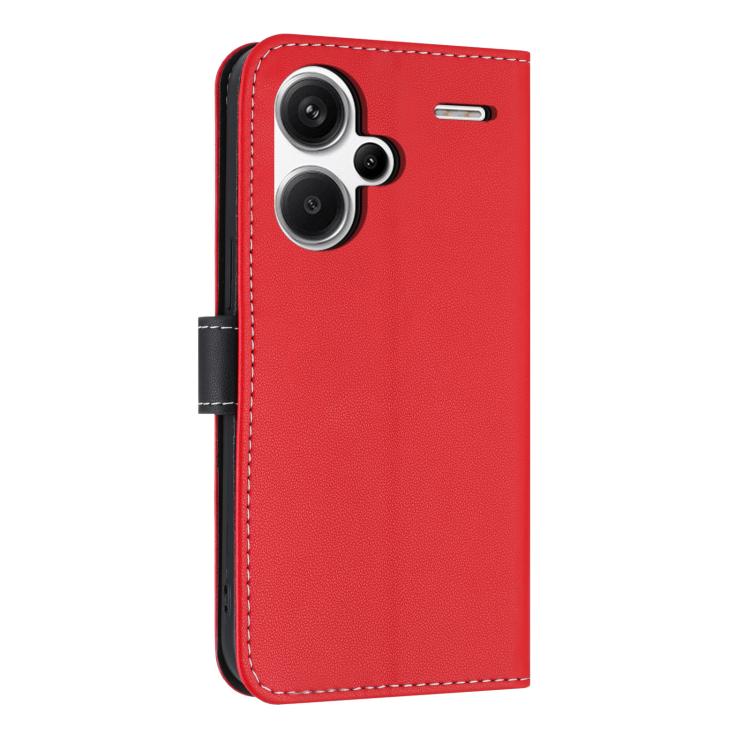 For Redmi Note 13 Pro+ Metal Bow Leather Phone Case with Hand Strap