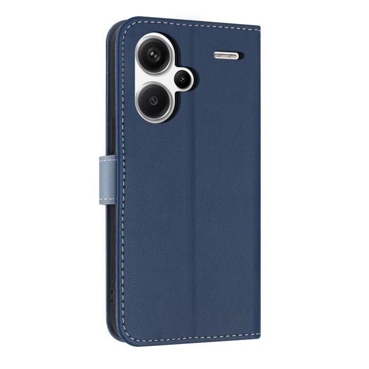 For Redmi Note 13 Pro+ Metal Bow Leather Phone Case with Hand Strap