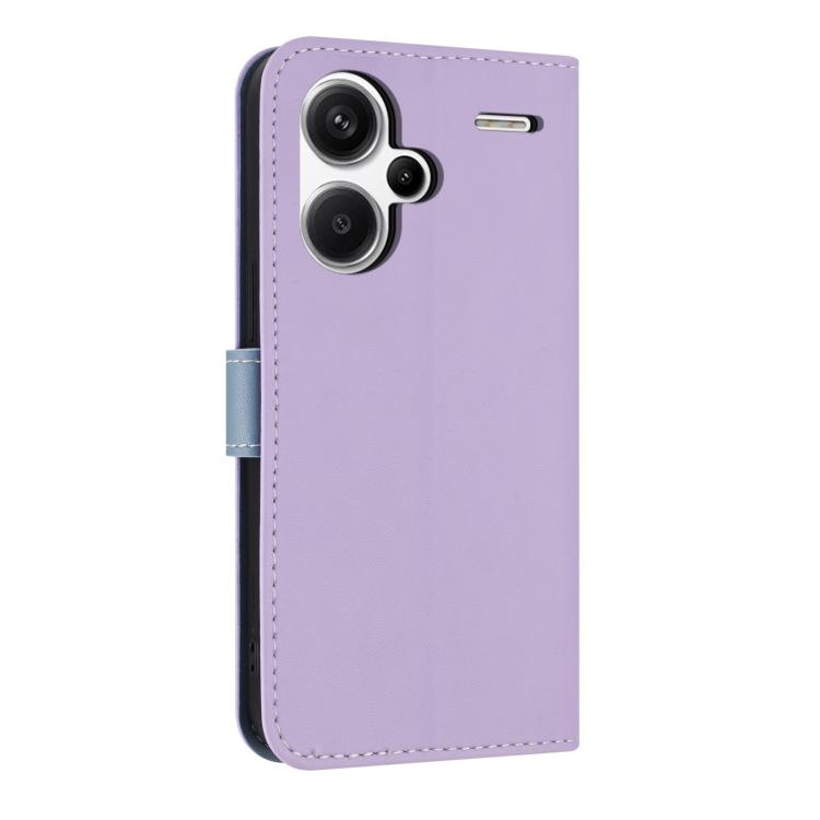 For Redmi Note 13 Pro+ Metal Bow Leather Phone Case with Hand Strap