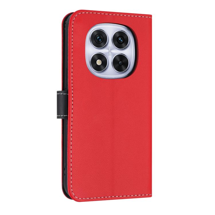 For Redmi Note 14 Pro 4G Global Metal Bow Leather Phone Case with Hand Strap