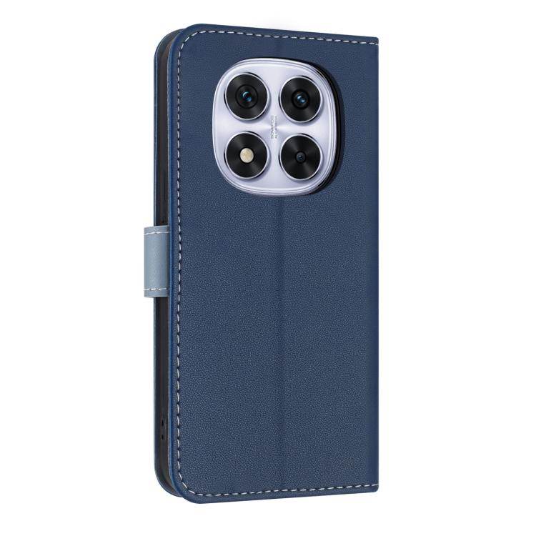 For Redmi Note 14 Pro 4G Global Metal Bow Leather Phone Case with Hand Strap