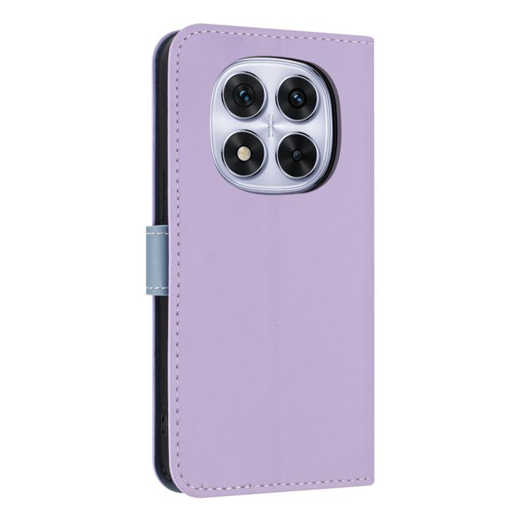 For Redmi Note 14 Pro 4G Global Metal Bow Leather Phone Case with Hand Strap