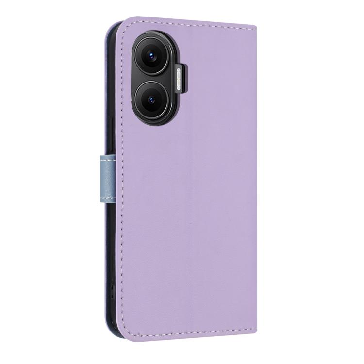 For Redmi Turbo 4 Pro / Poco X7 Pro Metal Bow Leather Phone Case with Hand Strap