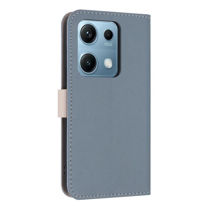 For Redmi Note 14S 4G Metal Bow Leather Phone Case with Hand Strap