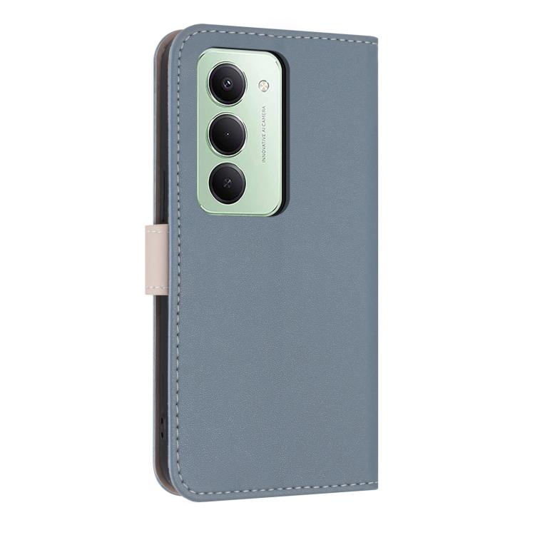 For Redmi 15 15 5G / 4G EU 171mm Metal Bow Leather Phone Case with Hand Strap