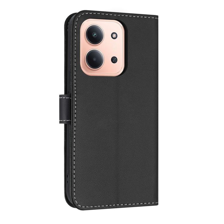 For Redmi 15C 5G / 4G Global 171mm Metal Bow Leather Phone Case with Hand Strap