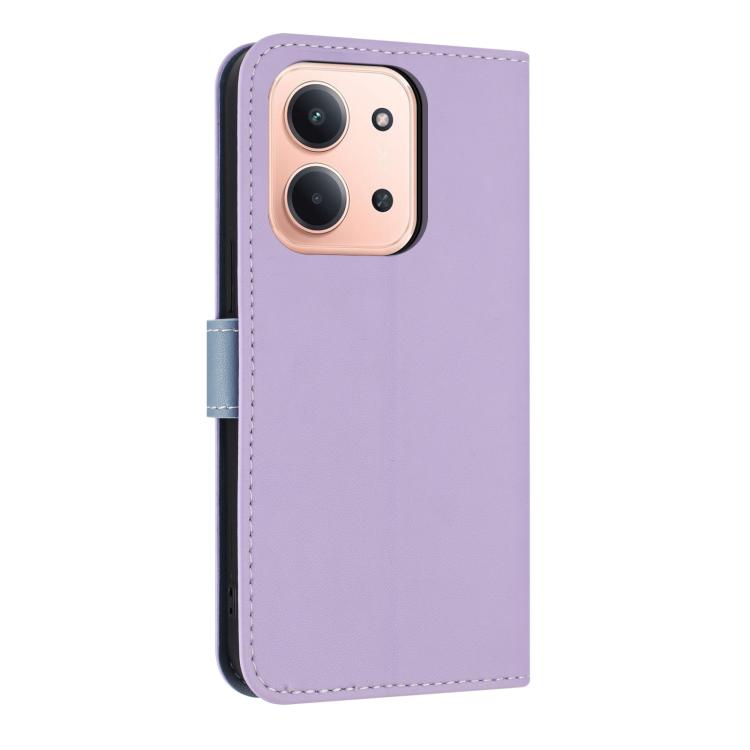 For Redmi 15C 5G / 4G EU 173mm Metal Bow Leather Phone Case with Hand Strap