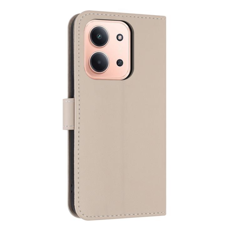 For Redmi 15C 5G / 4G EU 173mm Metal Bow Leather Phone Case with Hand Strap