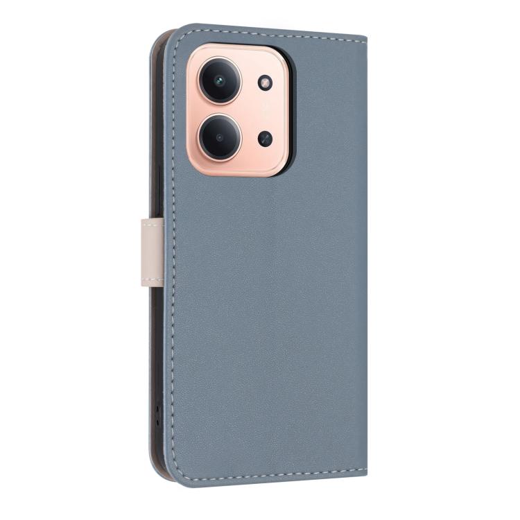 For Redmi 15C 5G / 4G EU 173mm Metal Bow Leather Phone Case with Hand Strap