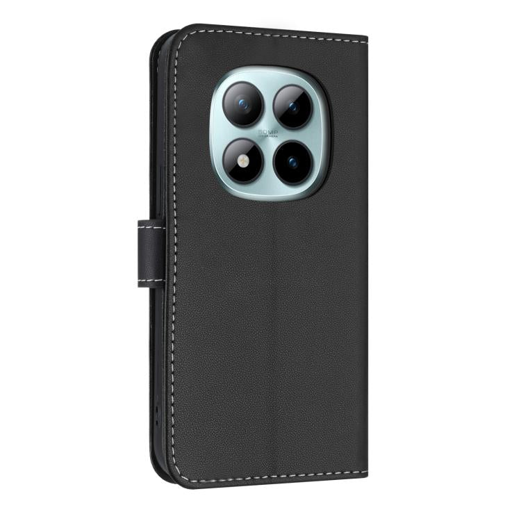 For Redmi Note 15 Pro 4G Global 163.2mm Metal Bow Leather Phone Case with Hand Strap