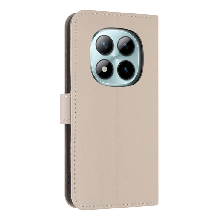 For Redmi Note 15 Pro 4G Global 163.2mm Metal Bow Leather Phone Case with Hand Strap