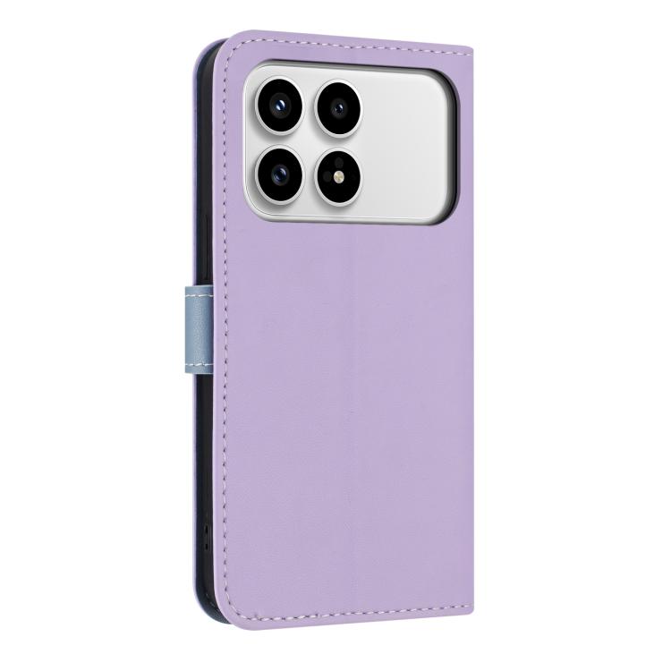 For Redmi K90 / Poco F8 Pro Metal Bow Leather Phone Case with Hand Strap