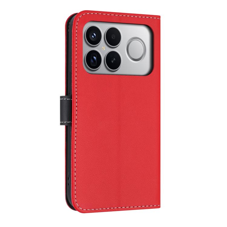 For Redmi K90 Pro Max / Poco F8 Ultra Metal Bow Leather Phone Case with Hand Strap