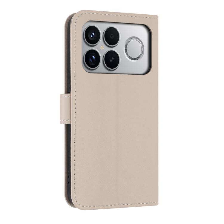For Redmi K90 Pro Max / Poco F8 Ultra Metal Bow Leather Phone Case with Hand Strap