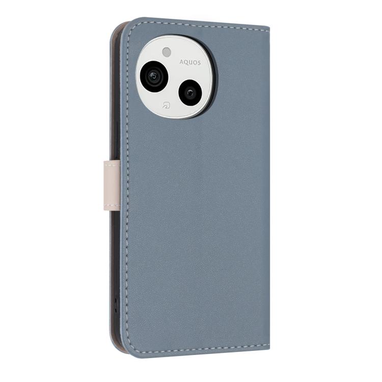 For Sharp Aquos Sense9 Metal Bow Leather Phone Case with Hand Strap