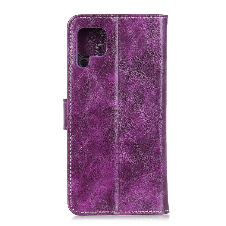For Samsung Galaxy A42 5G Retro Crazy Horse Texture Horizontal Flip Leather Case with Holder & Card Slots & Photo Frame & Wallet