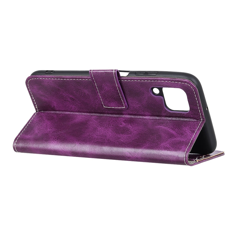 For Samsung Galaxy A42 5G Retro Crazy Horse Texture Horizontal Flip Leather Case with Holder & Card Slots & Photo Frame & Wallet