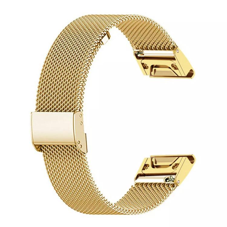 For Garmin Fenix 8/7/6/5 22mm xDfind Milanese Metal Buckle Watch Band