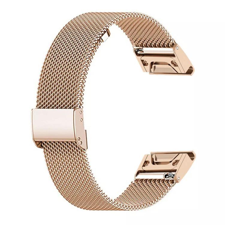 For Garmin Fenix 8/7/6/5 22mm xDfind Milanese Metal Buckle Watch Band