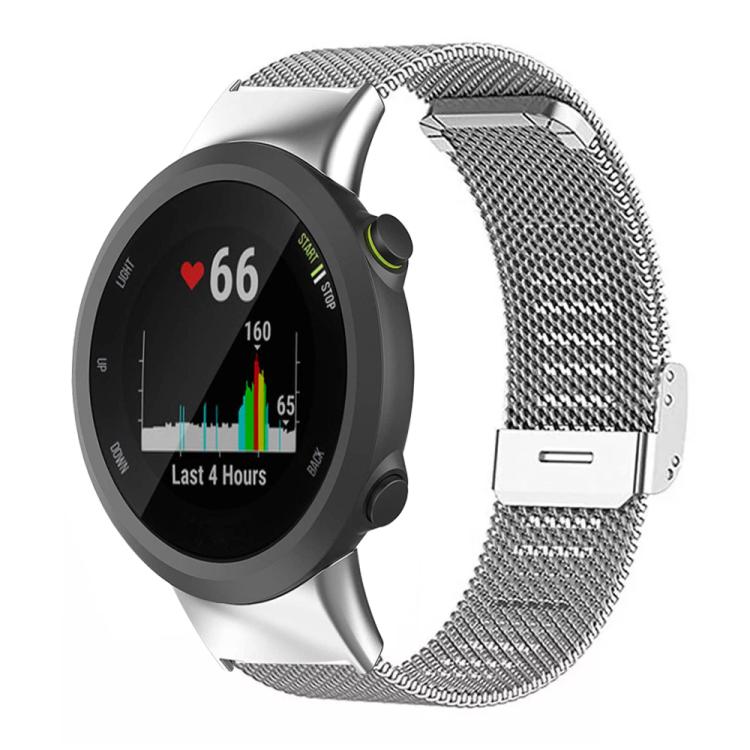 For Garmin Forerunner 45/45S/Swim2 18mm xDfind Milanese Metal Buckle Watch Band