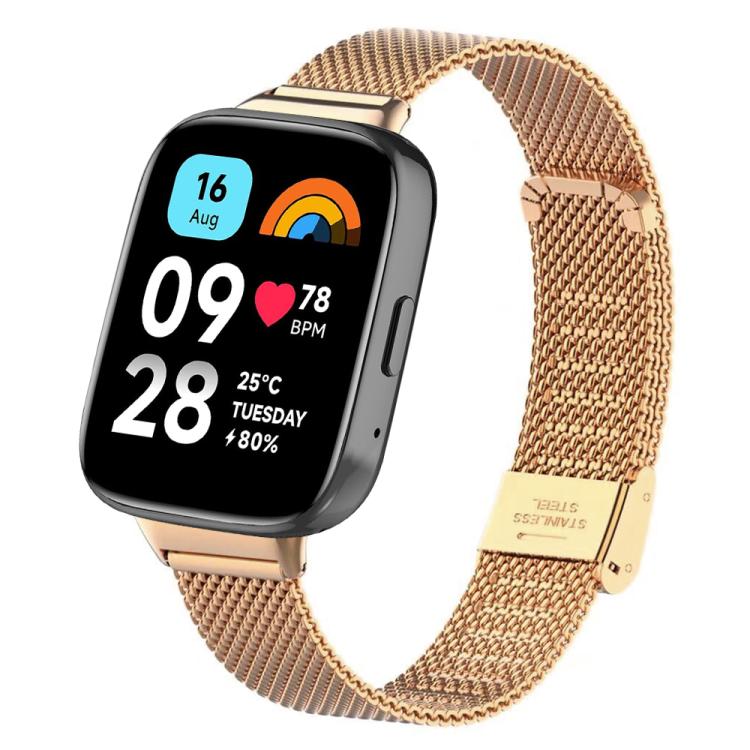 For Xiaomi Redmi Watch 3 20mm xDfind Milanese Metal Buckle Watch Band
